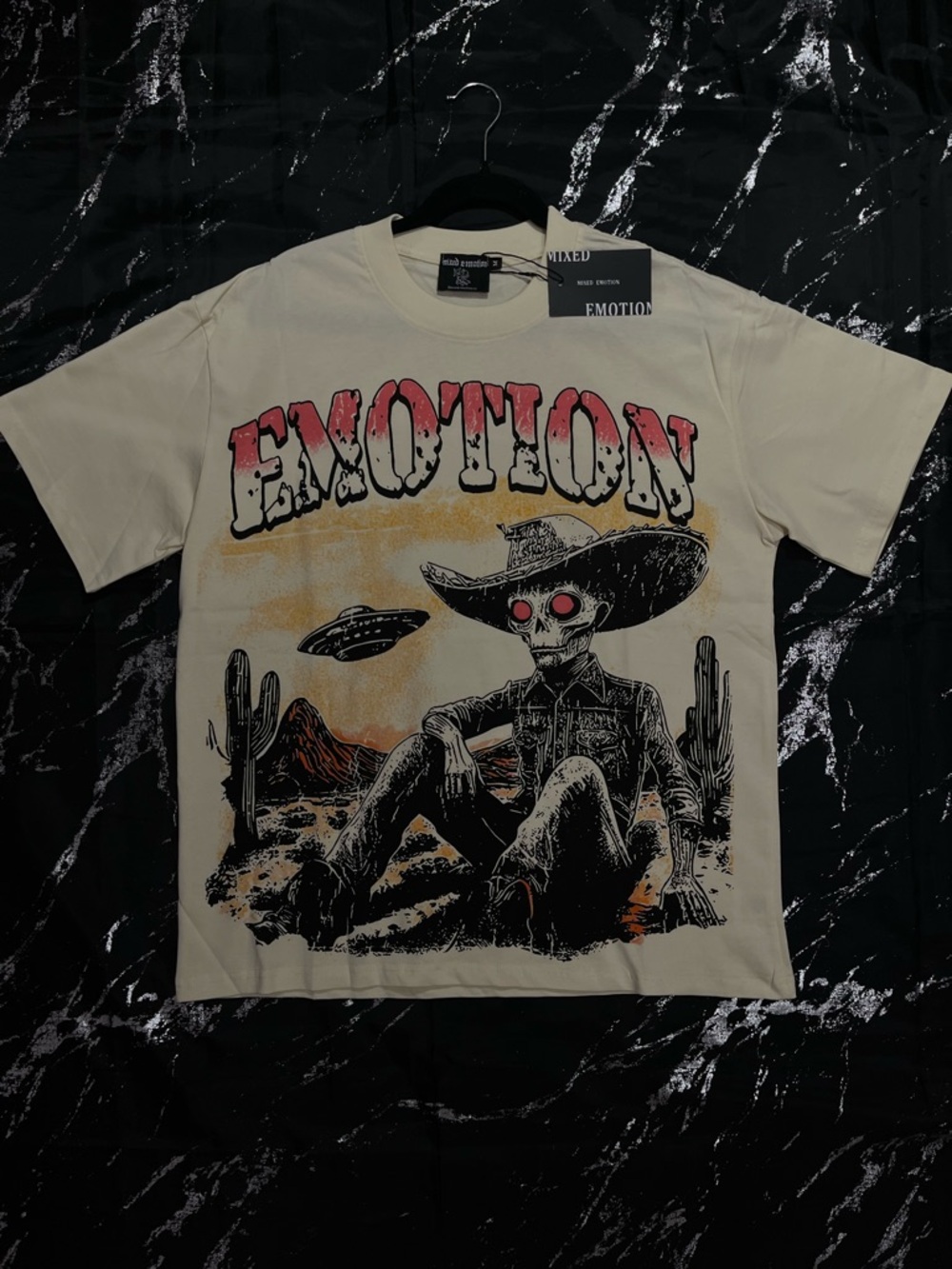 Emotion Graphic Short-Sleeve Tee - Cream